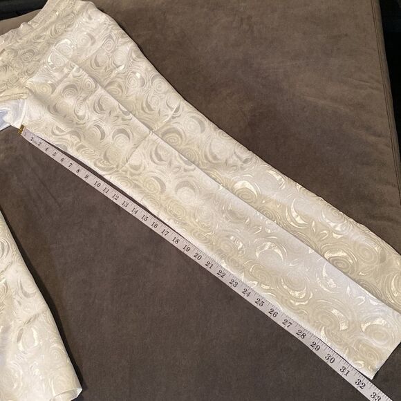 Men’s Tuxedo Rose Floral Jacquard 2 Piece Slim Fit Size 38 Jacket 34 Pants NWT - Picture 12 of 13